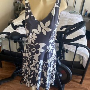 Ralph Lauren floral bias cut MIDI Casual dress 10 used in better shape